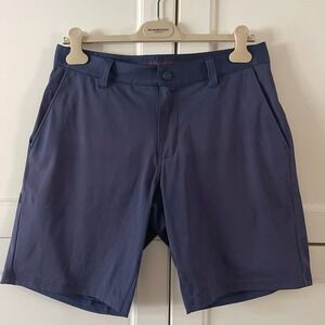 Rhone Commuter Shorts Mens 31 Navy Blue Performance Golf Flat Front RN141364
